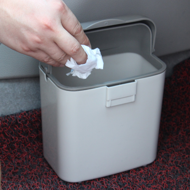 汽车挂式垃圾桶 车用垃圾箱车内置物H桶纸皮箱果皮桶车载丢垃圾袋