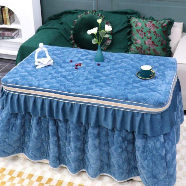 新款加厚牛奶绒双面绒长方形取暖桌烤火罩套揭盖分体灰色升降桌罩,居家布艺,烤火罩,淘宝优惠券,粉丝福利购,淘宝优惠卷