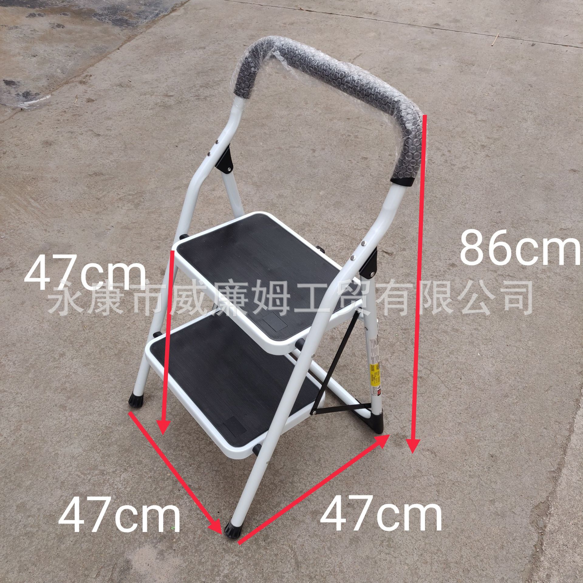 洗车凳子两步梯椅两用家用折叠梯绿植置物架放花盆凳子铁梯子钢管