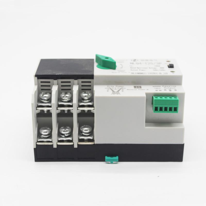 英文不断电双3电源493自动换开关NLQ4-125转/3P100A80A6A光伏款