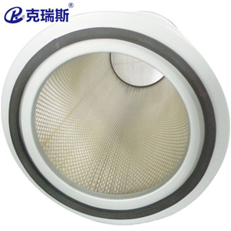 克瑞斯过滤 钢厂鼓风机空气滤筒木浆纤维除尘滤筒自洁式空气滤芯