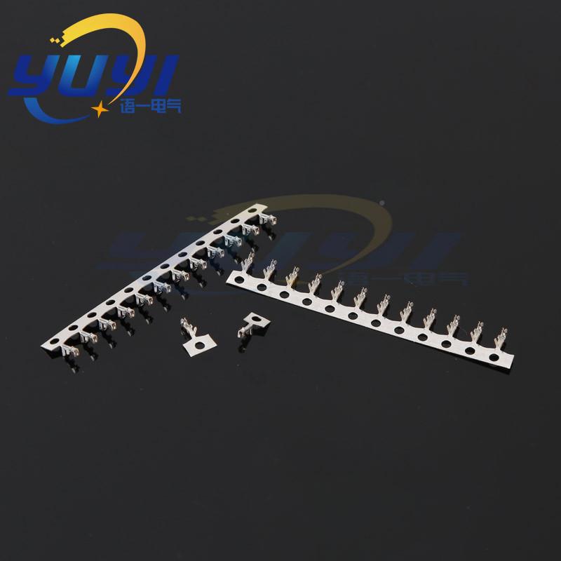 1.25端1.25-T簧片.25m中m间距端子1磷铜镀锡5114子6空对接GBE端子