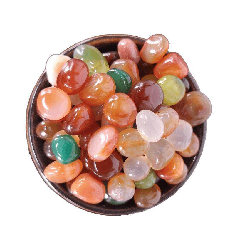 南京花石原373石鹅天然卵石雨缸石头花盆彩色石鱼子七彩小石头五