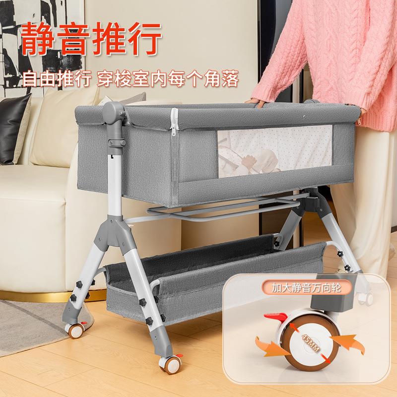 婴儿床拼868接大床宝床儿童宝摇篮床多功摇能床婴儿睡床便携式儿