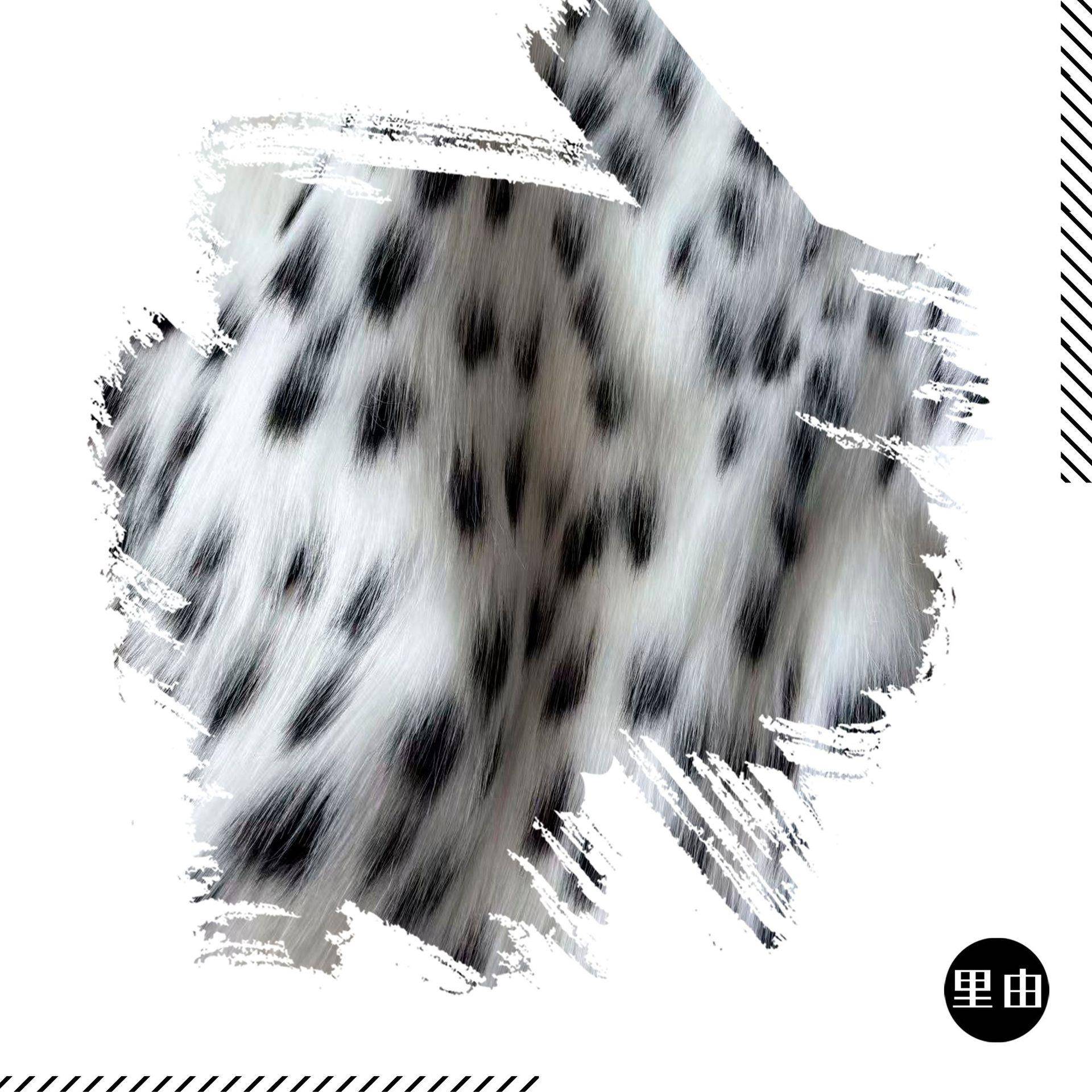 动现货仿真毛皮狐狸毛家居兽头地YZB毯抱枕提花物落面料晴纶滚束