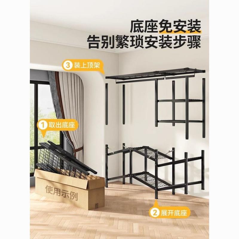 折叠安免装见详情衣柜家用加固卧室简加易收结实加厚出租房钢架纳