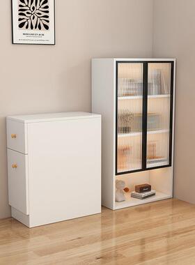 沙发边柜木角窄实柜书柜侧边抽侧拉侧面拉柜夹JH-99820缝柜收纳柜