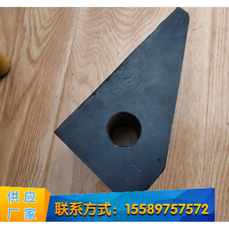 带磁铁止轮携式便橡BXM胶三角木防溜止橡胶轮车辆速器器橡胶车轮