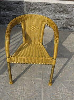 老年内人藤椅制70阳到80岁手工编FPI户外室藤编椅子台休闲桌椅靠