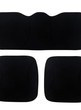 汽车坐内垫冬季纯棉小通纯色车垫OWO冬天保暖男女用座垫套蛮腰饰