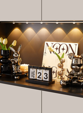 入户玄关装饰摆件轻奢档家居饰品进门客厅新房子钥X匙收纳装饰品