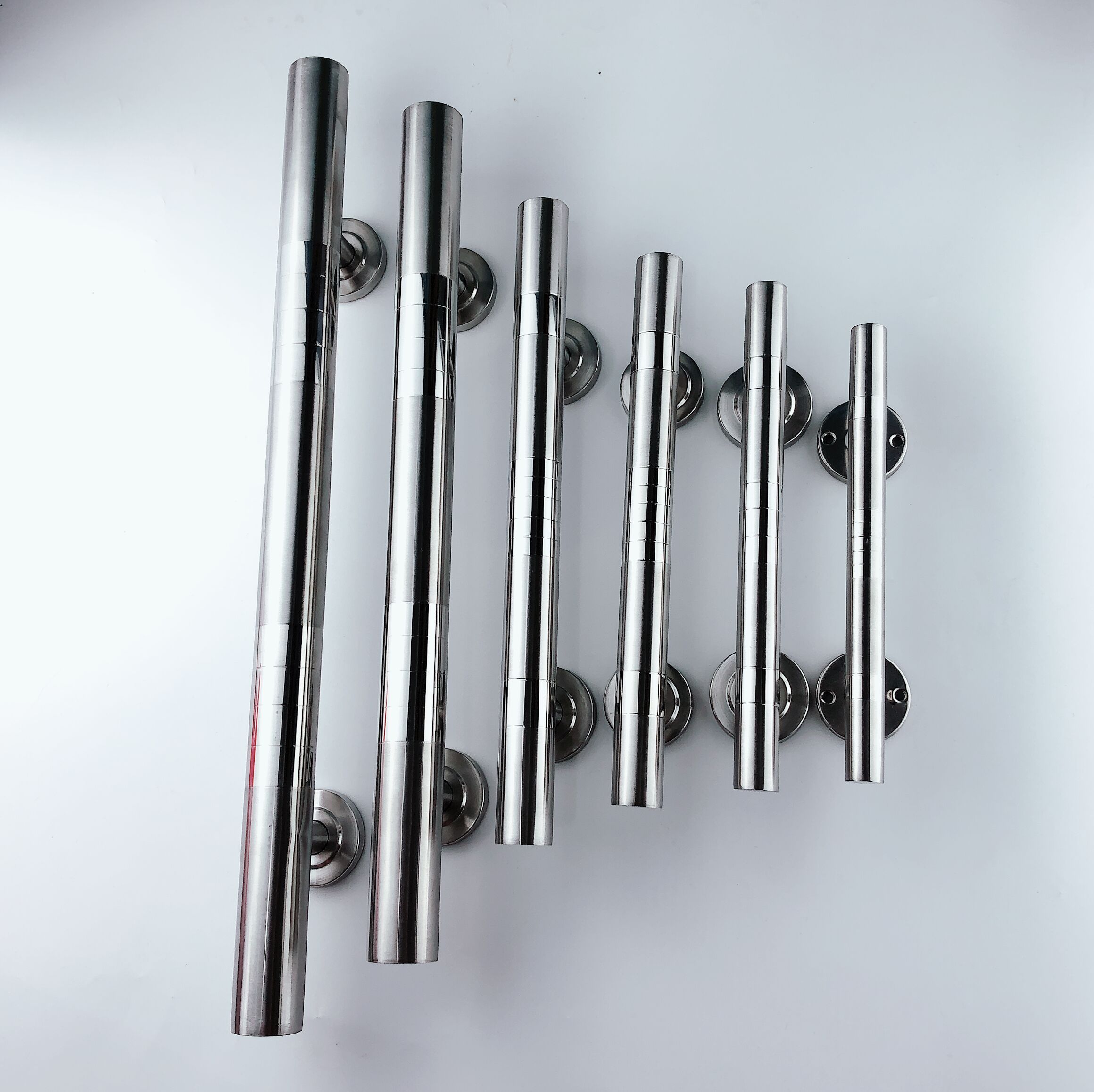 加厚不锈钢明装拉手双开木w门把手老式防盗门大门铁门铝合金门拉