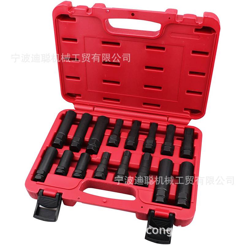 厂家直供 轮胎防盗螺母拆卸工具 16件套轮胎螺母工具汽车轮胎防盗