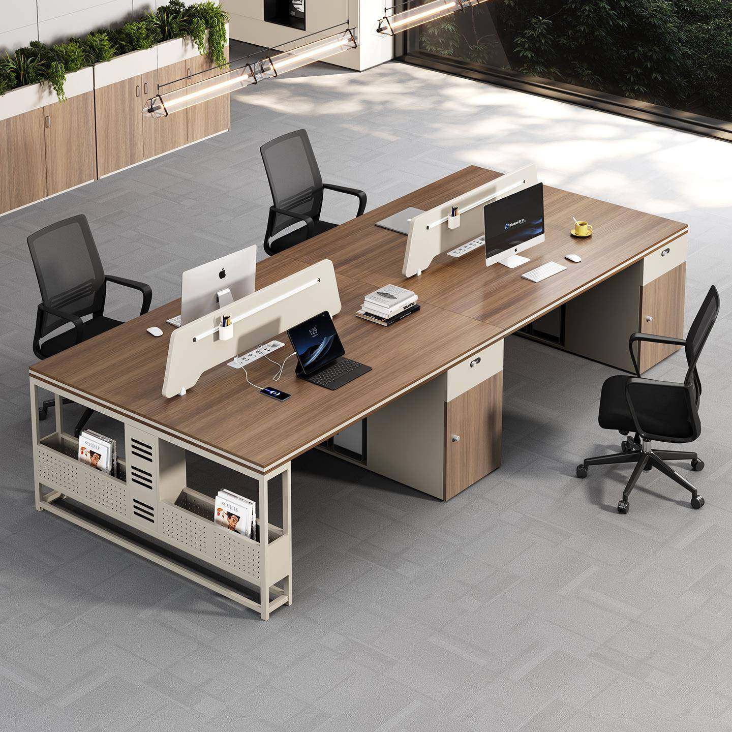 办公桌椅组合简约职员桌现代员工桌屏风卡座办公室员工位六人位,电子元器件市场,其它元器件,淘宝优惠券,粉丝福利购,淘宝优惠卷