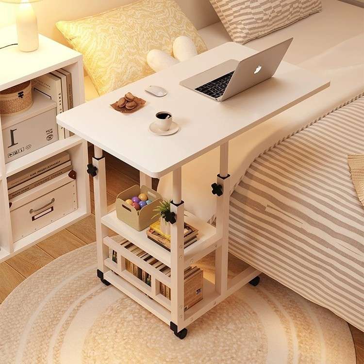 床上电脑桌床边桌升降桌学生书桌女生宿舍床边桌子可移动小桌子