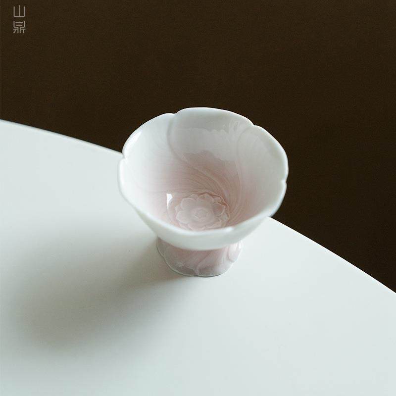 花开渐变三色莲花茶杯小清新功夫主人杯家用陶瓷品茗杯喝茶杯单杯,3C数码配件,其它配件,淘宝优惠券,粉丝福利购,淘宝优惠卷