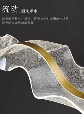 现代轻奢酒店公司台艺术飘设带吊灯计前客厅师D12091餐厅吧台岛台