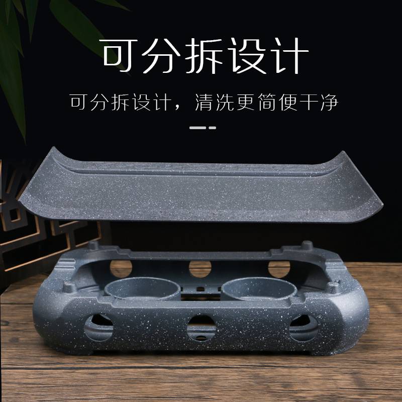 高档烧烤保温盘炉商用木炭酒精餐厅蜡烛热串炉烤串烤肉炉不沾烤盘