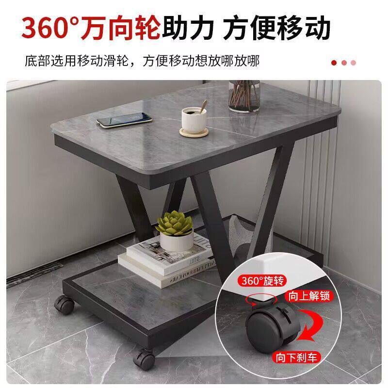 轻奢岩沙发几边桌可板边移动角几床头侧边迷你小桌子客厅茶几包邮