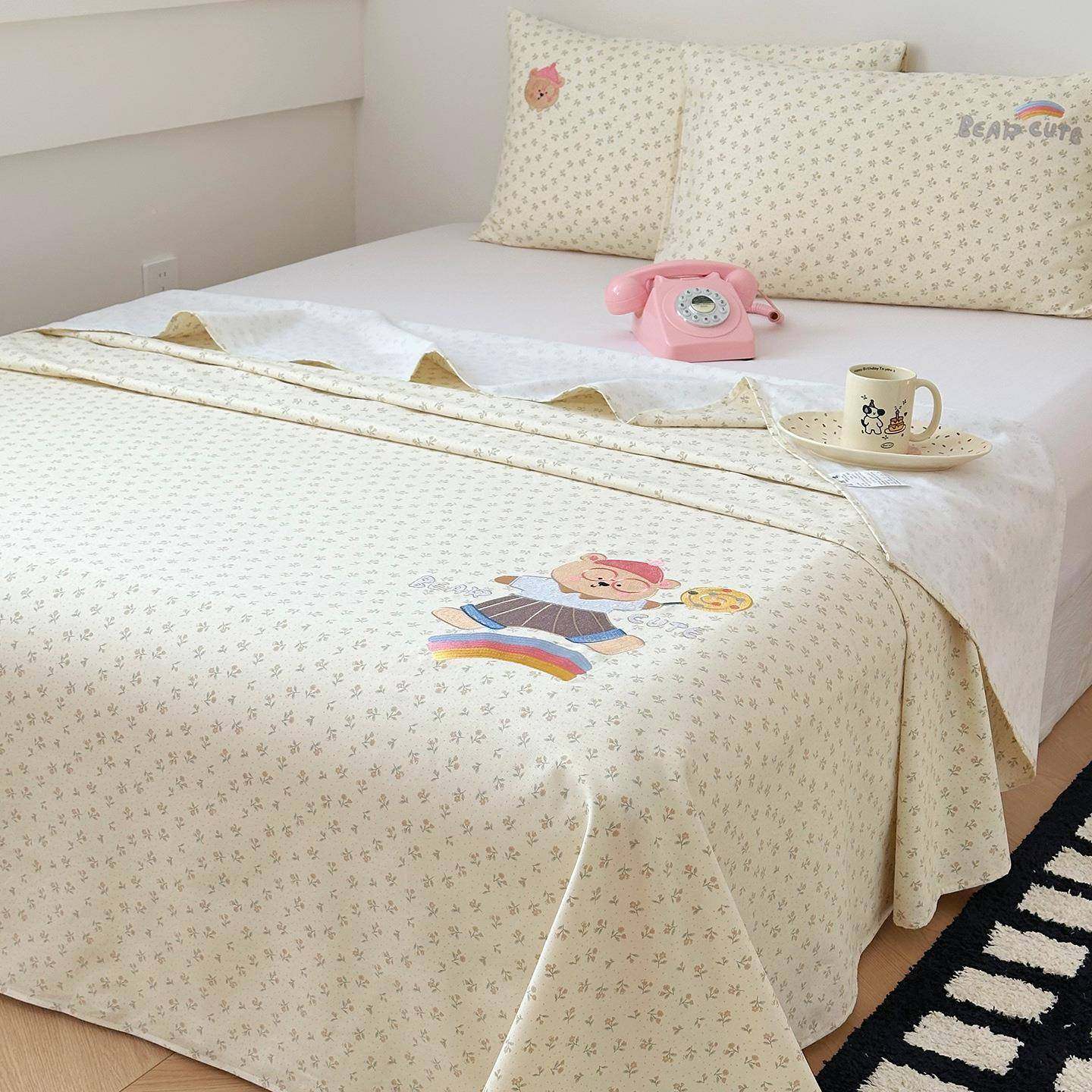 A类加纯棉厚粗布床单单件100全舍PMV棉儿童被单棉麻学老生宿单人,床上用品,床单,淘宝优惠券,粉丝福利购,淘宝优惠卷