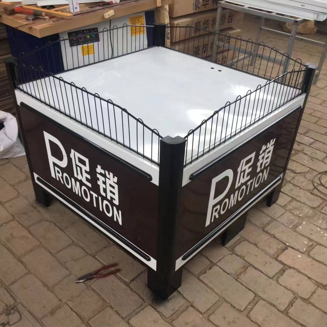 厂家超市花车货架甩货车可移动服装货架车折叠售货车甩货车促销台