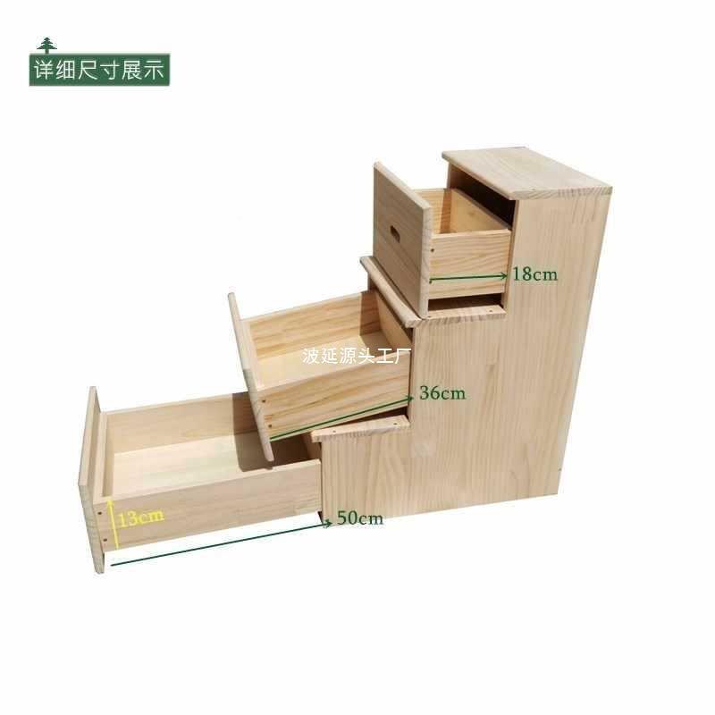 家用梯实木凳二梯两梯凳子台阶脚用踏飘窗梯子梯柜踏两踏步步定步