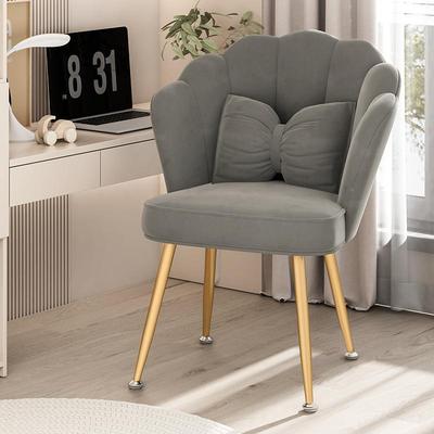 化靠妆椅用卧室花瓣家椅子背奢感化妆凳女生美甲梳妆FNQ-SBY0轻台