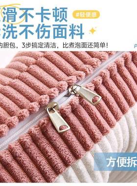 灯芯绒花瓣床头靠垫靠背沙发枕床上卧室TCT塌靠米塌床头靠垫软包