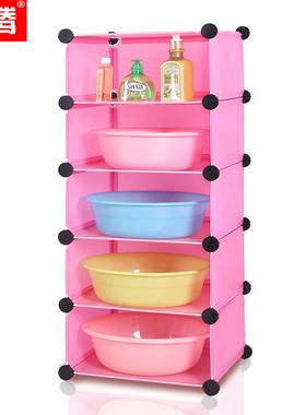 浴洗置物GTX04g-3架手间厕所室放脸盆架子落地农老式塑料家村用脸