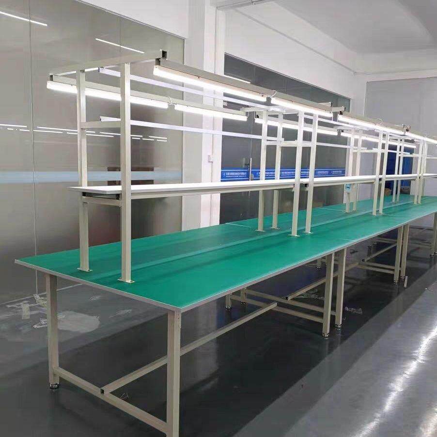 间防静电作台带灯工流水产线操作台908生拉线装配打包车维修检验