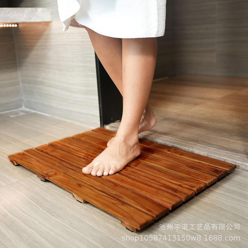 跨实木浴室拼接地生垫踏脚垫境木制垫防滑垫无淋浴房卫间防滑防积