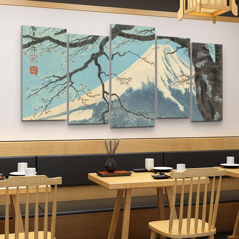 居酒神奈TGP川日式里墙屋壁和风日料冲浪装饰画寿司店浮绘挂画画