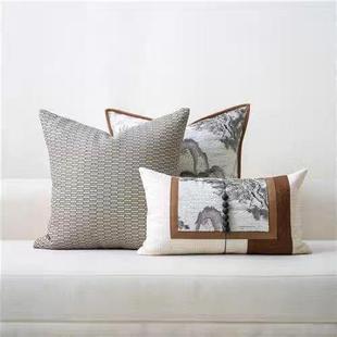 沙板房CGP抱枕轻奢样现简约代软装 发客厅靠垫方枕样板间酒店抱枕