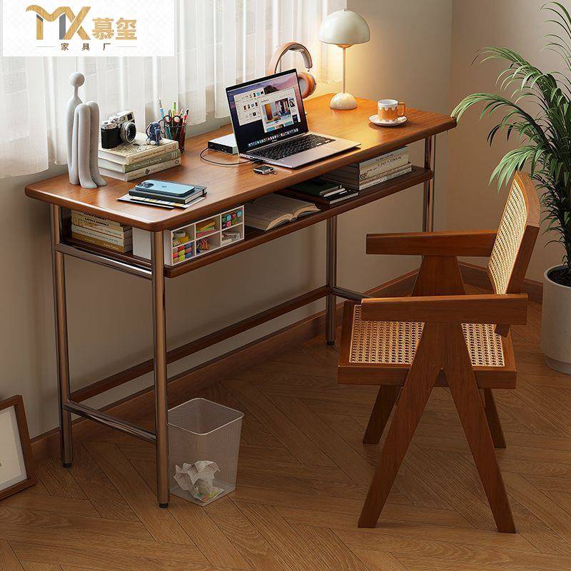 电脑桌简约现代台式办公桌家用书桌学习桌学生卧室写字桌子工作台