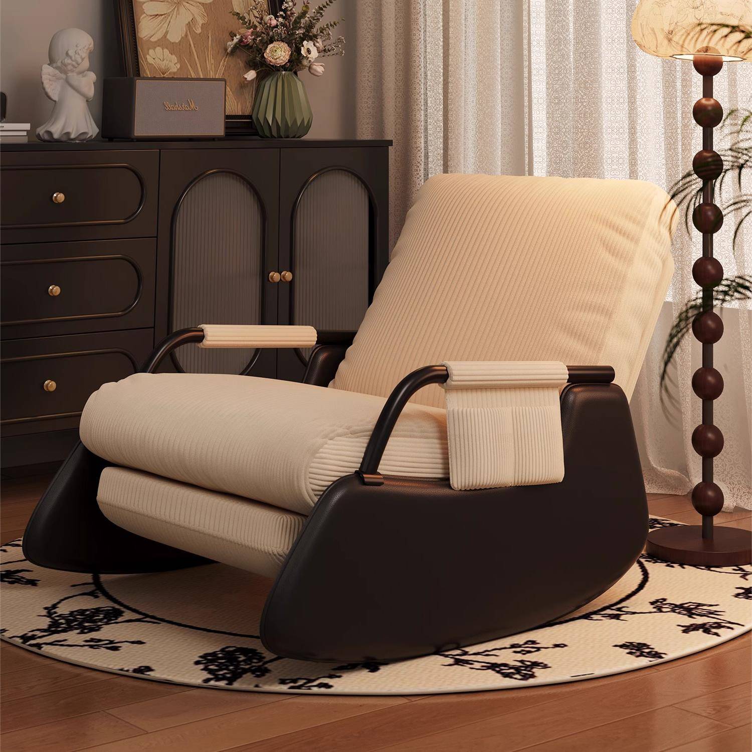 摇摇椅躺椅成人可睡觉阳台单人懒人沙发椅子客厅复古休闲摇椅新款