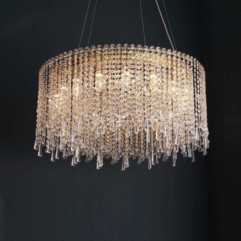 客厅灯轻奢吊灯现代简约埃及K9水晶卧室灯具餐厅大气设计创意吊灯