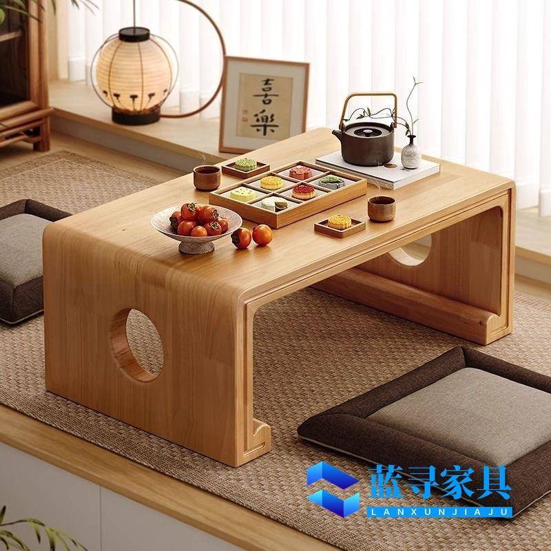 实木榻榻米茶几飘窗桌炕桌阳台小桌子简约榻榻米茶桌国学桌古琴桌