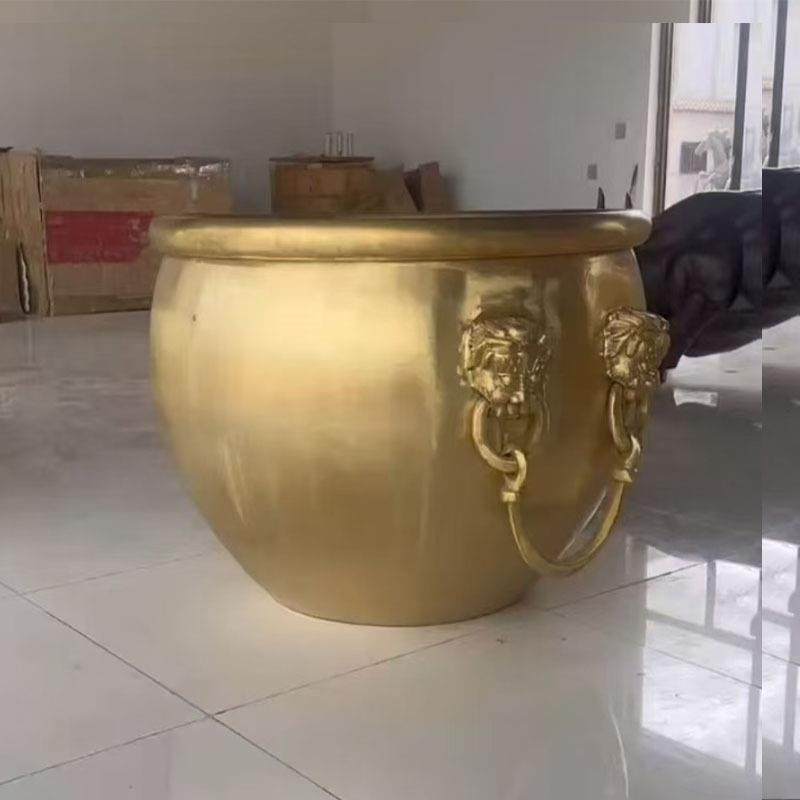 纯铜缸聚财虎头缸青铜故宫缸庭院铸铁光面缸防锈广口大铜缸厂1米8,乐器/吉他/钢琴/配件,其它乐器配件,淘宝优惠券,粉丝福利购,淘宝优惠卷