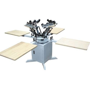 布料丝印机screen 手动4色无纺布印花机 printer 4色丝印机 老款