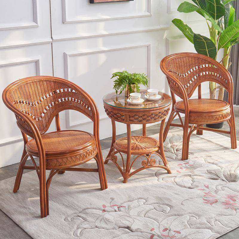 藤椅单人靠背竹椅子客厅竹编天然真藤茶几网红藤编桌椅组合三件套,电子元器件市场,其它元器件,淘宝优惠券,粉丝福利购,淘宝优惠卷