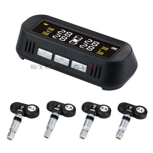 隐藏粘胎压监测器可选内置外置太阳能充电粘贴式胎压监测TPMS