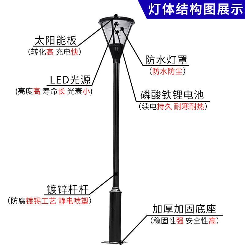 庭院灯户外LED草坪灯3米小区广场灯铝型中式室外景观灯节能省电