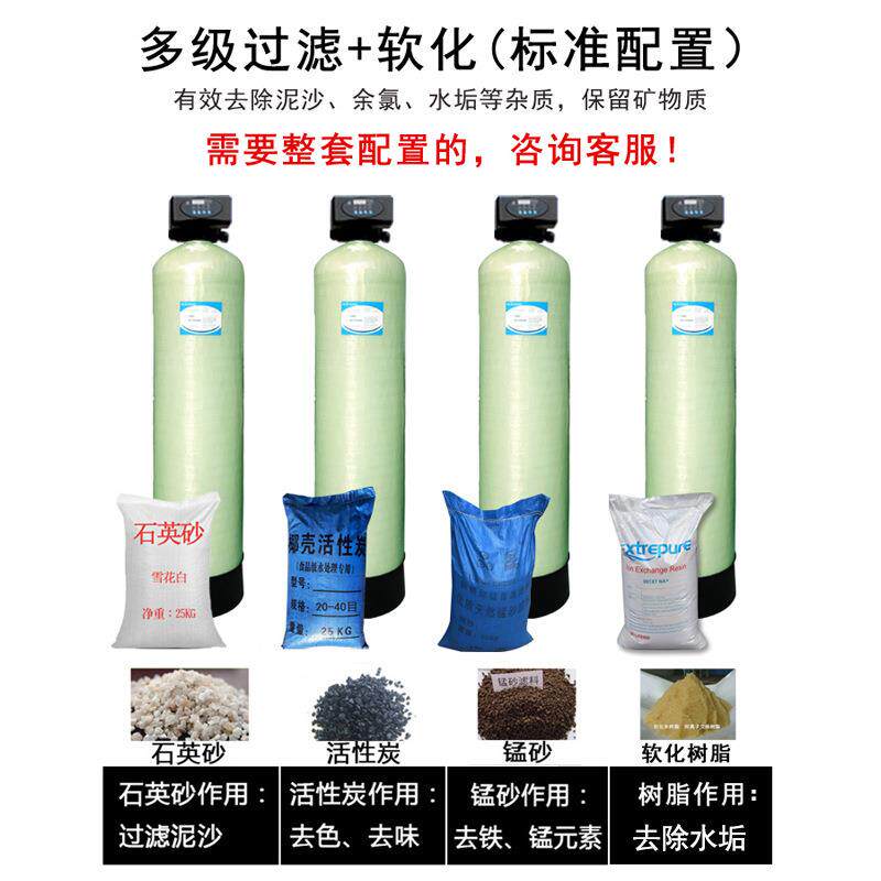 荣泰水处理玻璃过钢罐树鑫脂罐滤器软化活性炭除铁锰英玻璃钢罐石