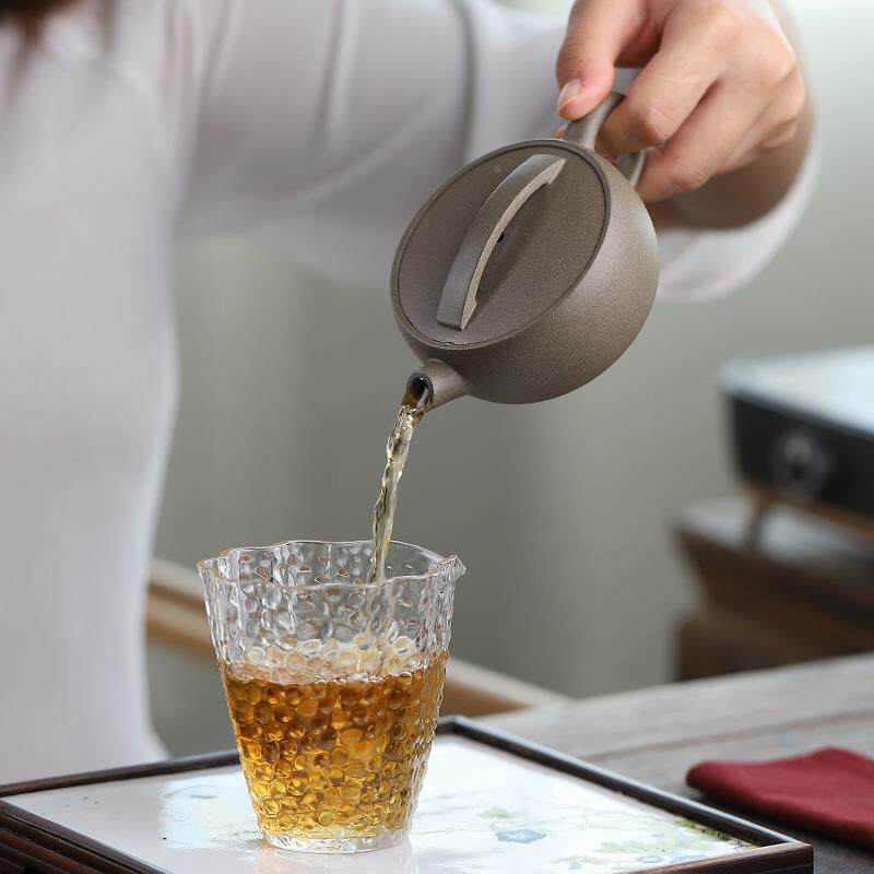 宜兴工堂直发口汉瓦大原青101064汉灰工段泥矿手茶具茶壶一片瓦紫