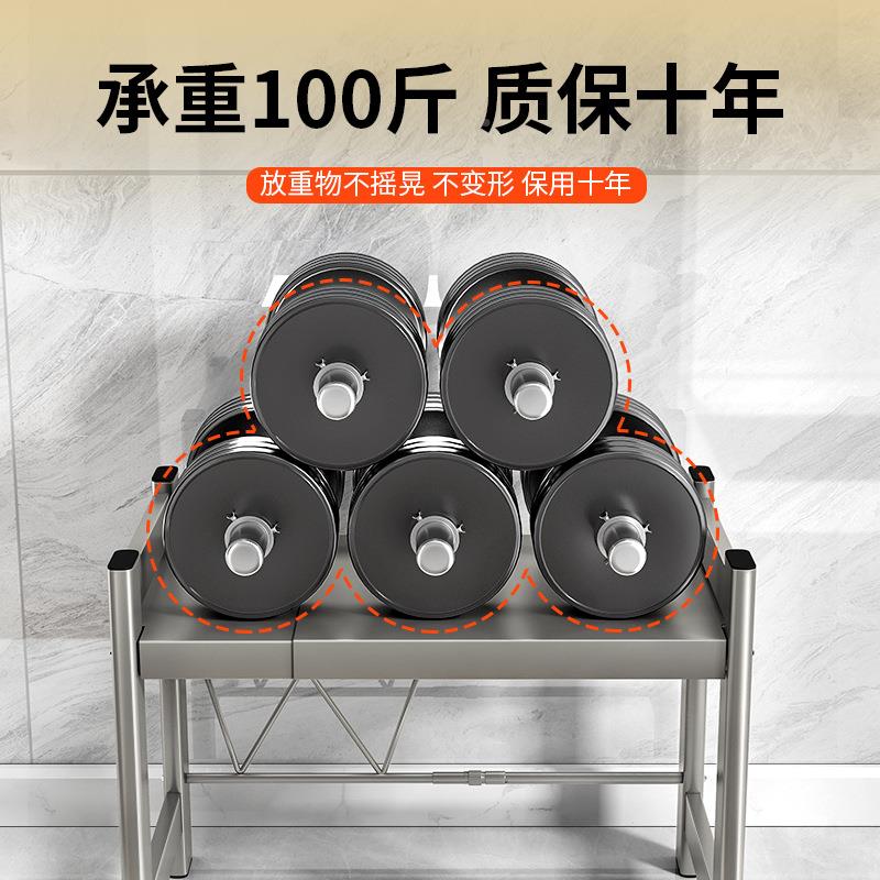 置可炉伸缩厨微波物架双层枪灰色三台面烤箱电器收纳支架多功能房