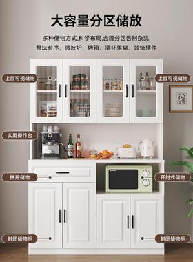 现客厅高柜代简约置物家用储物柜*体靠墙酒柜收一纳厨房碗Y餐QIS