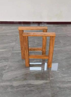 桌#老榆木实木腿桌脚支脚架老榆木腿TUT原木桌腿台结实耐用厂桌家