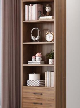 实木书架收DFK纳储物柜子落书地置物架儿童家用柜阳飘窗柜带抽靠