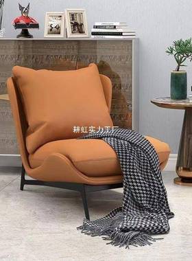 简约单人沙发椅阳人台休闲椅躺可61455坐可躺卧椅室客懒厅沙发椅