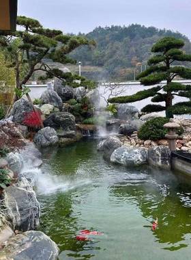 泰山石庭院鱼池假10000山制作矿石山料园林景观河道点护坡缀造景